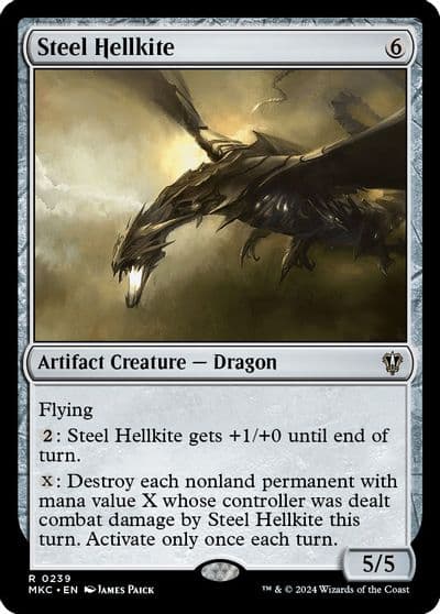 Steel Hellkite Commander: Murders at Karlov Manor Magic card