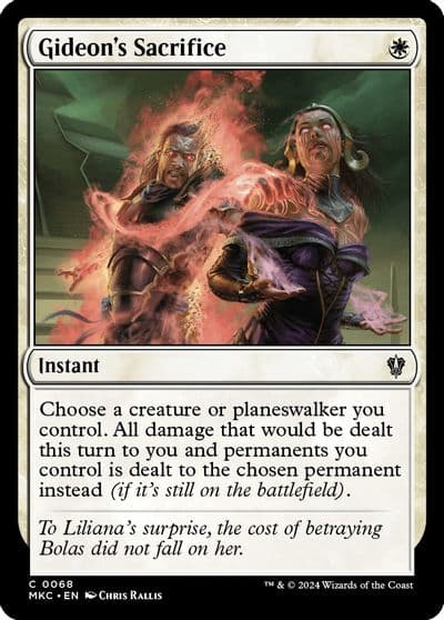 Gideons Sacrifice Commander: Murders at Karlov Manor Magic card