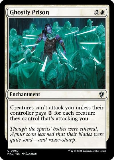 Ghostly Prison Commander: Murders at Karlov Manor Magic card