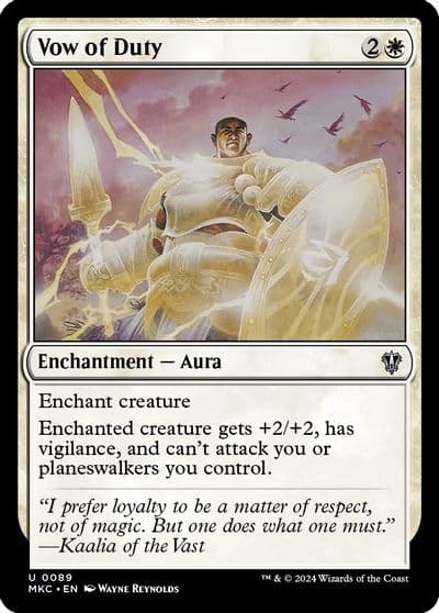 Vow of Duty Commander: Murders at Karlov Manor Magic card