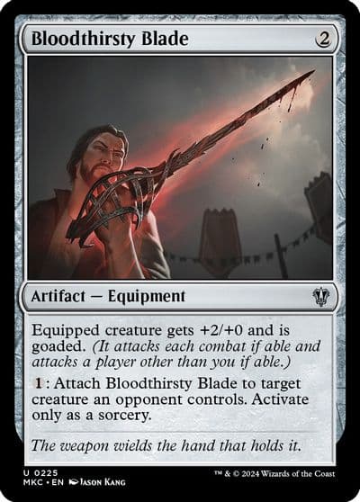 Bloodthirsty Blade Commander: Murders at Karlov Manor Magic card