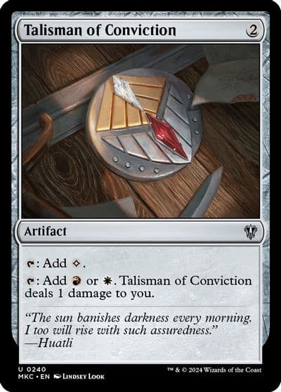 Talisman of Conviction Commander: Murders at Karlov Manor Magic card