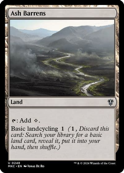 Ash Barrens Commander: Murders at Karlov Manor Magic card