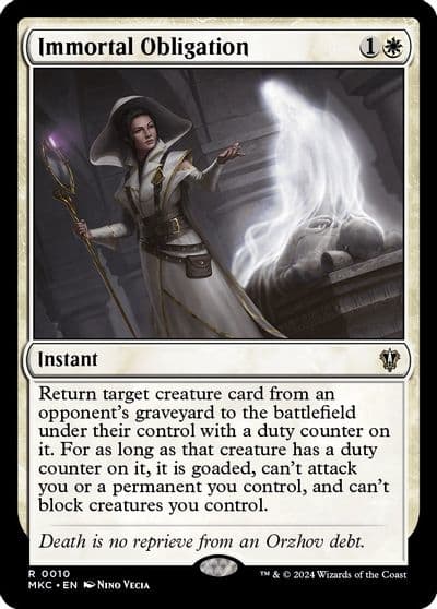 Immortal Obligation Commander: Murders at Karlov Manor Magic card