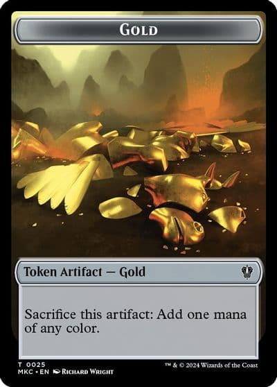 Gold Kobolds of Kher Keep Double Sided Token Commander: Murders at Karlov Manor Magic card