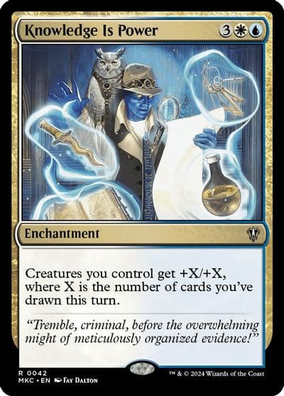 Knowledge is Power Commander: Murders at Karlov Manor Magic card