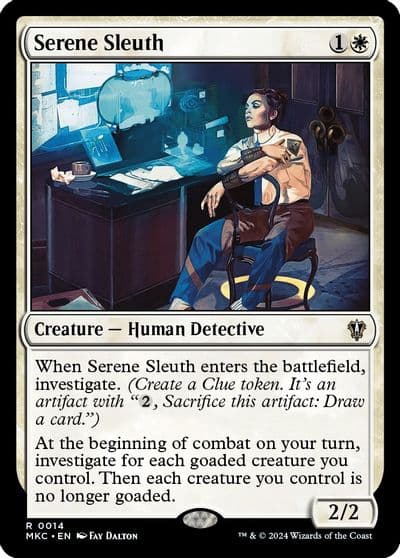 Serene Sleuth Commander: Murders at Karlov Manor Magic card