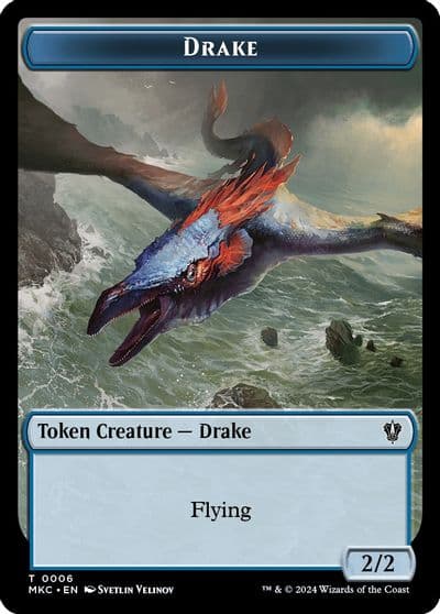 Drake Komas Coil Double Sided Token Commander: Murders at Karlov Manor Magic card