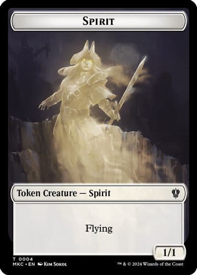 Spirit Phyrexian Germ Double Sided Token Commander: Murders at Karlov Manor Magic card