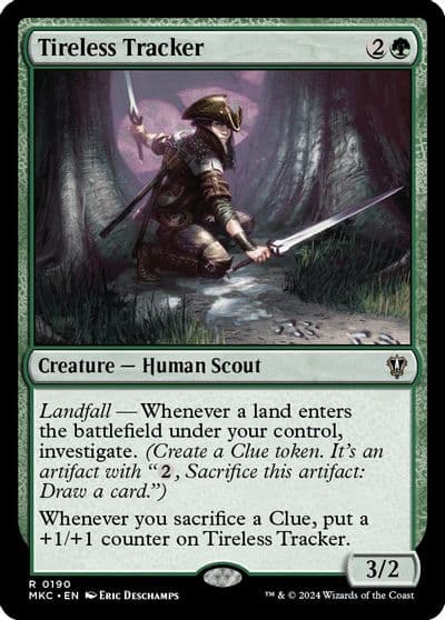 Tireless Tracker Commander: Murders at Karlov Manor Magic card