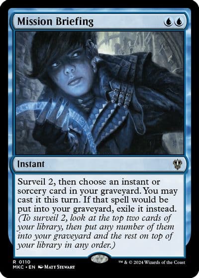 Mission Briefing Commander: Murders at Karlov Manor Magic card