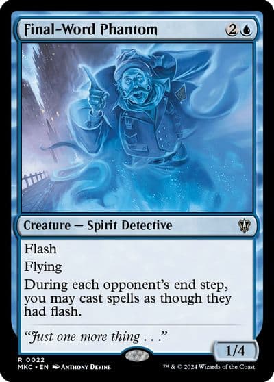 Final Word Phantom Commander: Murders at Karlov Manor Magic card