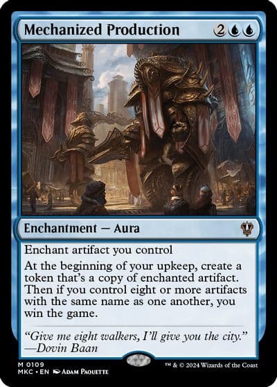 Mechanized Production Commander: Murders at Karlov Manor Magic card