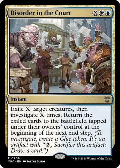 Disorder in the Court Commander: Murders at Karlov Manor Magic card