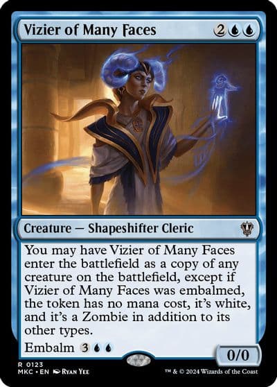 Vizier of Many Faces Commander: Murders at Karlov Manor Magic card