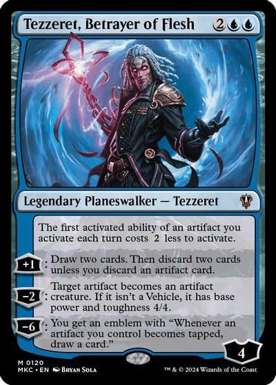 Tezzeret Betrayer of Flesh Commander: Murders at Karlov Manor Magic card
