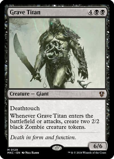 Grave Titan Commander: Murders at Karlov Manor Magic card