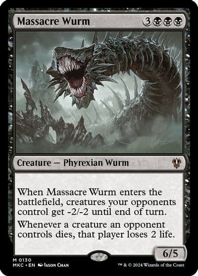 Massacre Wurm Commander: Murders at Karlov Manor Magic card