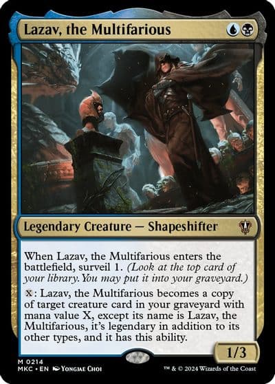 Lazav the Multifarious Commander: Murders at Karlov Manor Magic card