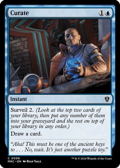 Curate Commander: Murders at Karlov Manor Magic card