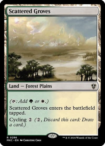 Scattered Groves Commander: Murders at Karlov Manor Magic card