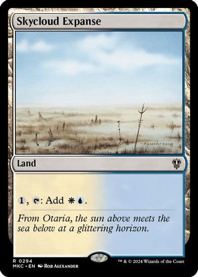 Skycloud Expanse Commander: Murders at Karlov Manor Magic card