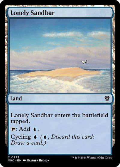 Lonely Sandbar Commander: Murders at Karlov Manor Magic card
