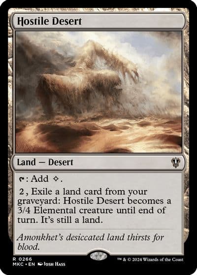 Hostile Desert Commander: Murders at Karlov Manor Magic card