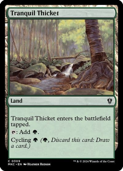 Tranquil Thicket Commander: Murders at Karlov Manor Magic card