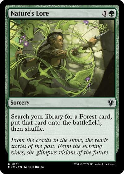 Natures Lore Commander: Murders at Karlov Manor Magic card