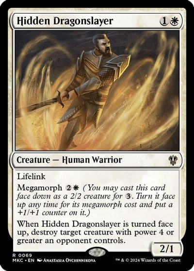 Hidden Dragonslayer Commander: Murders at Karlov Manor Magic card