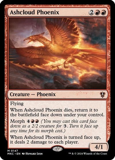 Ashcloud Phoenix Commander: Murders at Karlov Manor Magic card