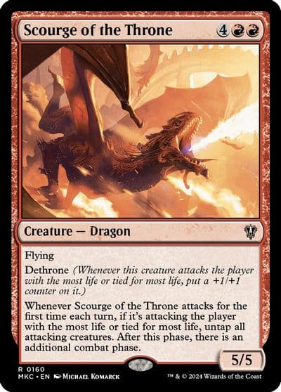Scourge of the Throne Commander: Murders at Karlov Manor Magic card