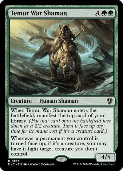 Temur War Shaman Commander: Murders at Karlov Manor Magic card