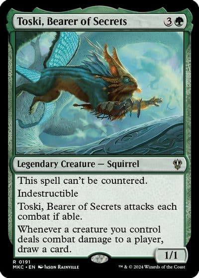 Toski Bearer of Secrets Commander: Murders at Karlov Manor Magic card
