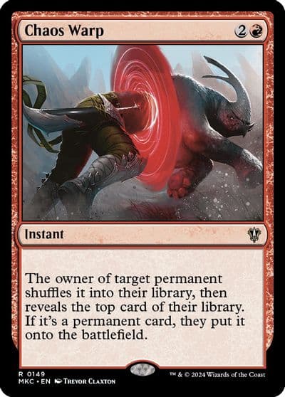 Chaos Warp Commander: Murders at Karlov Manor Magic card