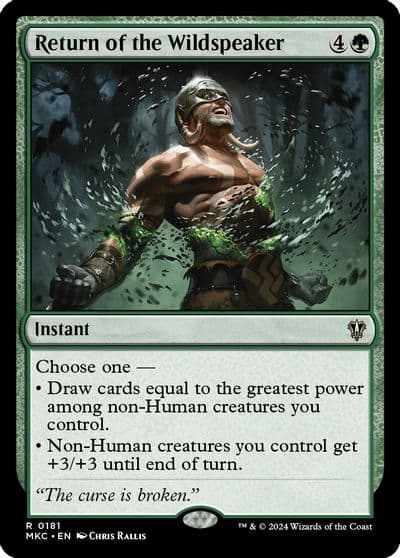 Return of the Wildspeaker Commander: Murders at Karlov Manor Magic card