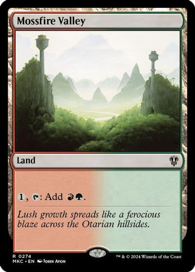 Mossfire Valley Commander: Murders at Karlov Manor Magic card