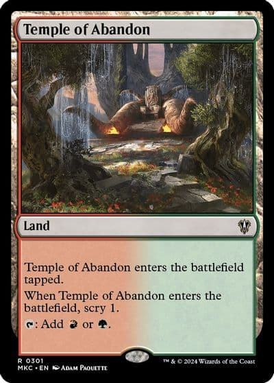 Temple of Abandon Commander: Murders at Karlov Manor Magic card