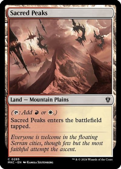 Sacred Peaks Commander: Murders at Karlov Manor Magic card