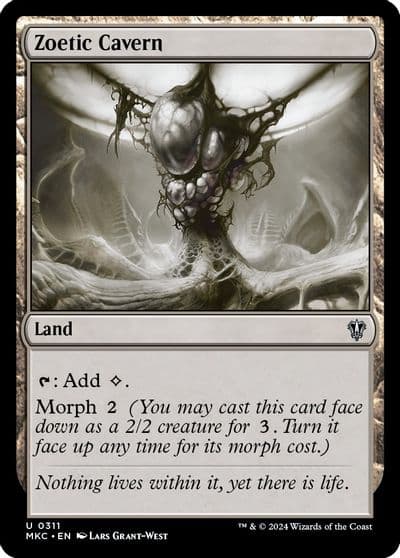 Zoetic Cavern Commander: Murders at Karlov Manor Magic card
