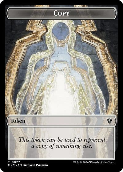 Copy Zombie Double Sided Token Commander: Murders at Karlov Manor Magic card