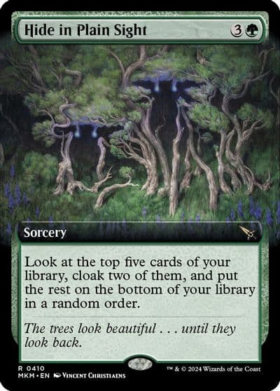 Hide in Plain Sight Extended Art Murders at Karlov Manor Magic card