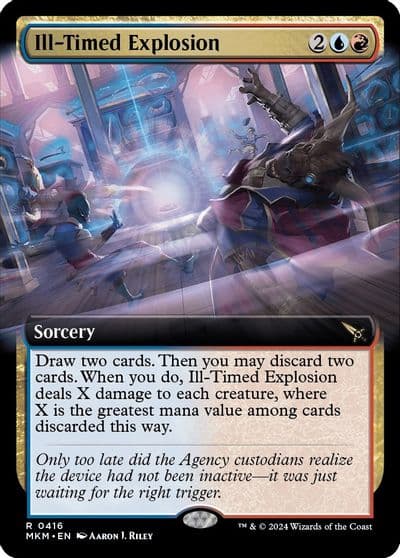 Ill Timed Explosion Extended Art Murders at Karlov Manor Magic card