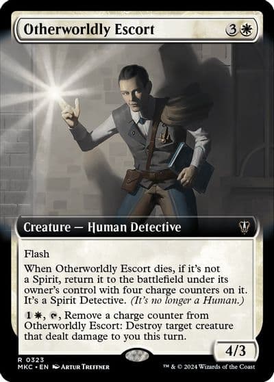 Otherworldly Escort Extended Art Commander: Murders at Karlov Manor Magic card