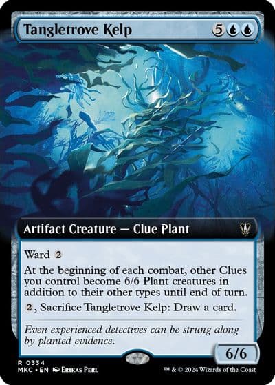 Tangletrove Kelp Extended Art Commander: Murders at Karlov Manor Magic card