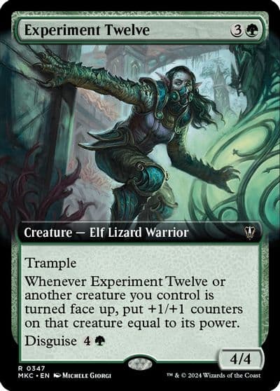 Experiment Twelve Extended Art Commander: Murders at Karlov Manor Magic card