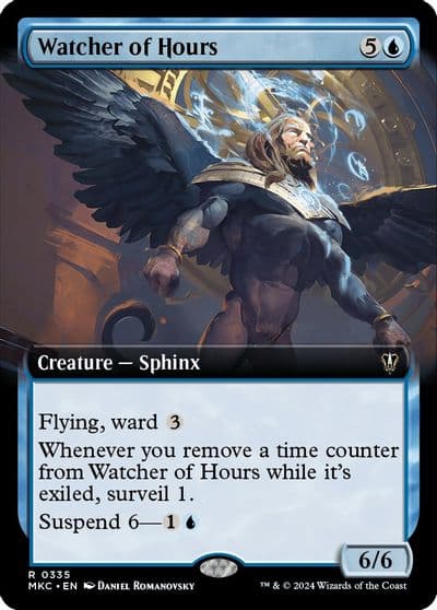 Watcher of Hours Extended Art Commander: Murders at Karlov Manor Magic card