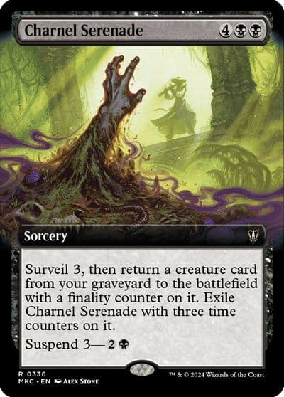 Charnel Serenade Extended Art Commander: Murders at Karlov Manor Magic card