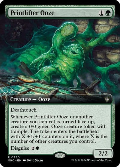 Printlifter Ooze Extended Art Commander: Murders at Karlov Manor Magic card